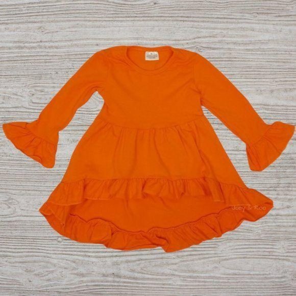 Orange Tunic Rainbow Tie Dye Leggings Scarf Set - Picture 2 of 5